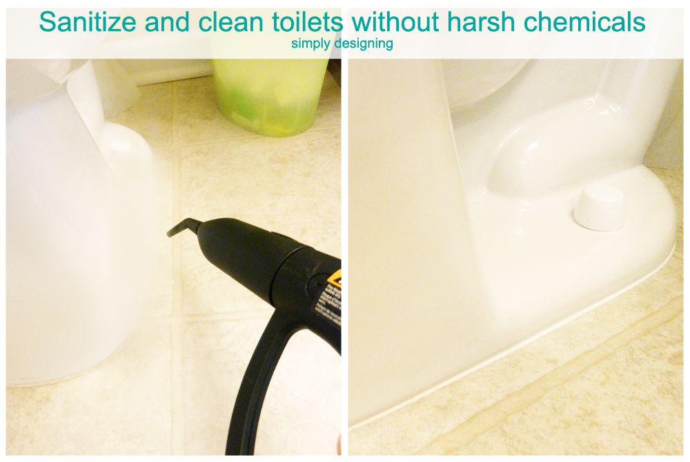 How to clean and sanitize your toilet without harsh chemicals | #cleaning  #naturalcleaning