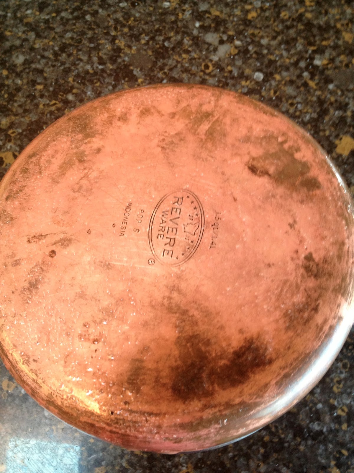 Blessed To Be Homemaking Cleaning the old copper bottom pans