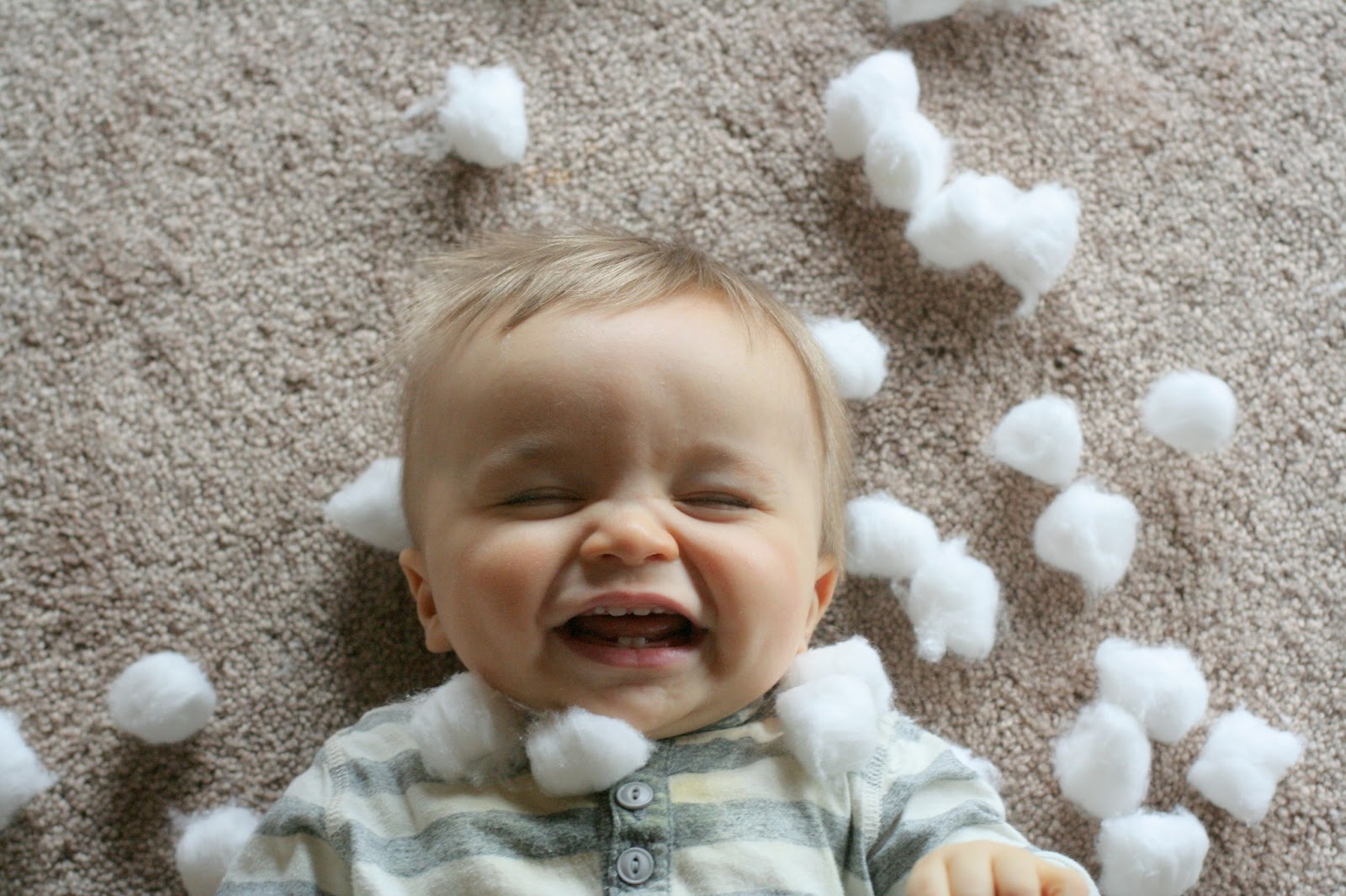 Baked Cotton Balls and Cotton Ball Sensory