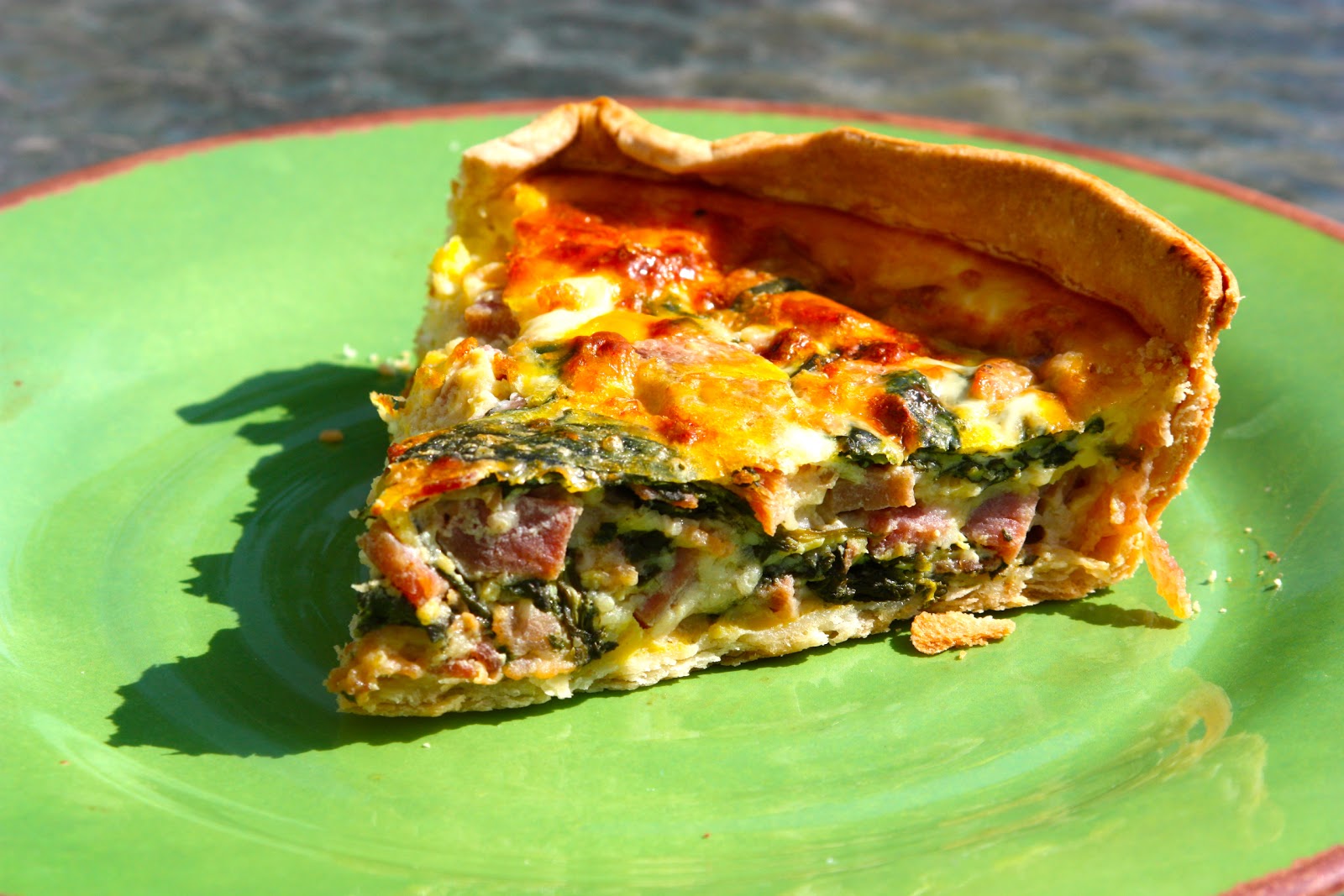 My Recipe Box Spinach, Bacon, and Ham Quiche