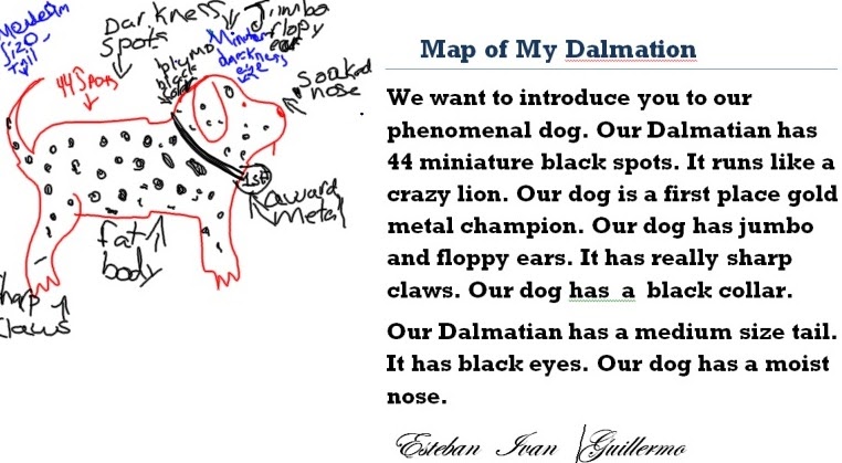 Creative writing on my pet dog picture