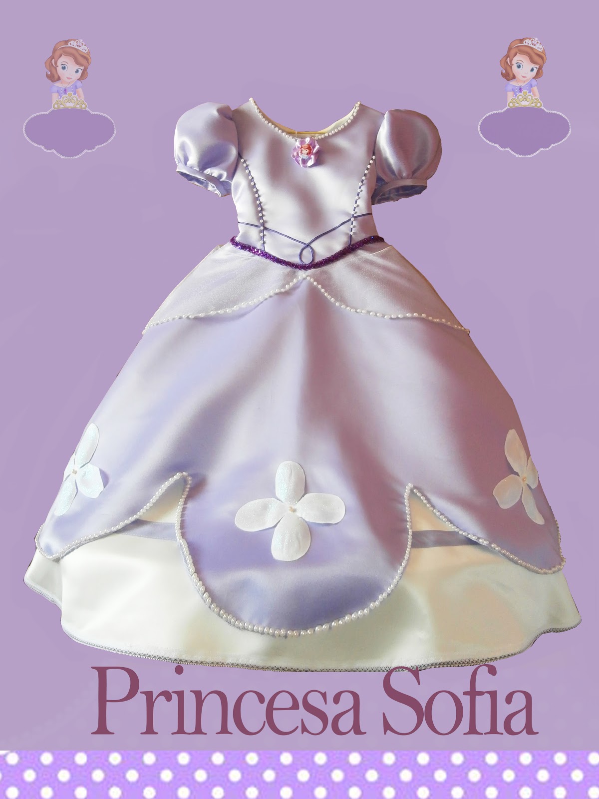 A coser Patrones y mas: Disfraz Princesa Sofía (Set completo)