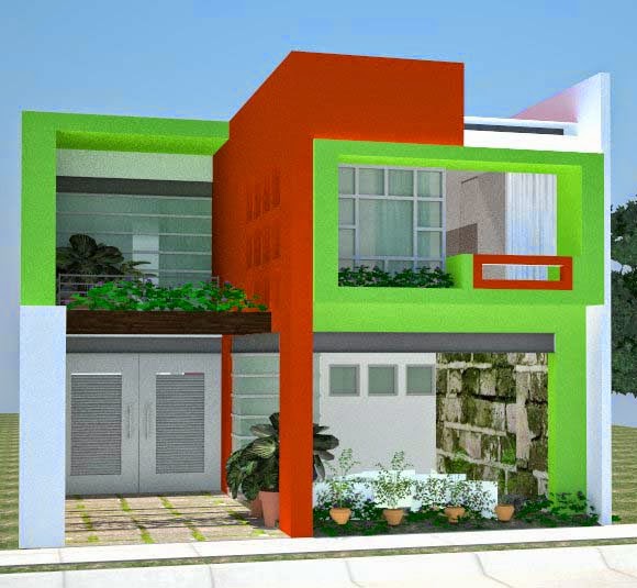 exterior Rumah Minimalis dengan Kombinasi Cat Warna Hijau exterior Rumah Minimalis dengan Kombinasi Cat Warna Hijau