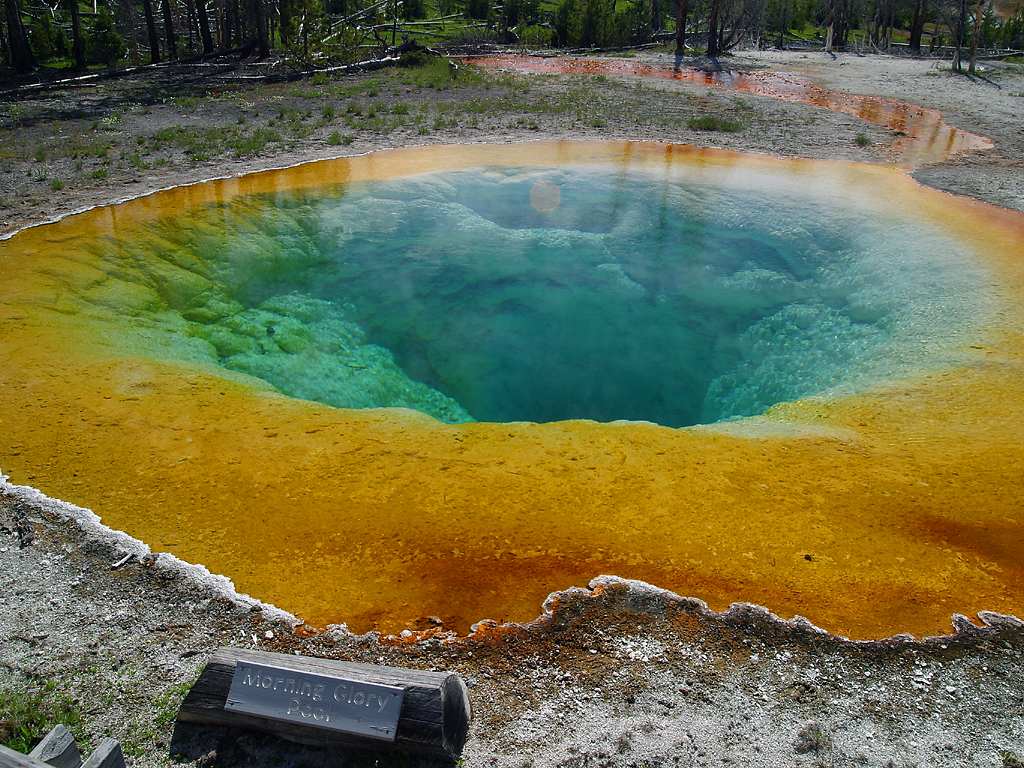 yellowstone national park Located primarily in the state of wyoming, yellowstone national park sits atop an enormous, slumbering supervolcano and is home to half of the world's geysers from a 300-foot-tall waterfall. yellowstone national park Located primarily in the state of wyoming, yellowstone national park sits atop an enormous, slumbering supervolcano and is home to half of the world's geysers from a 300-foot-tall waterfall.