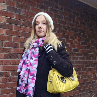 winter fashion, scarf, bag, gloves, hat, coat