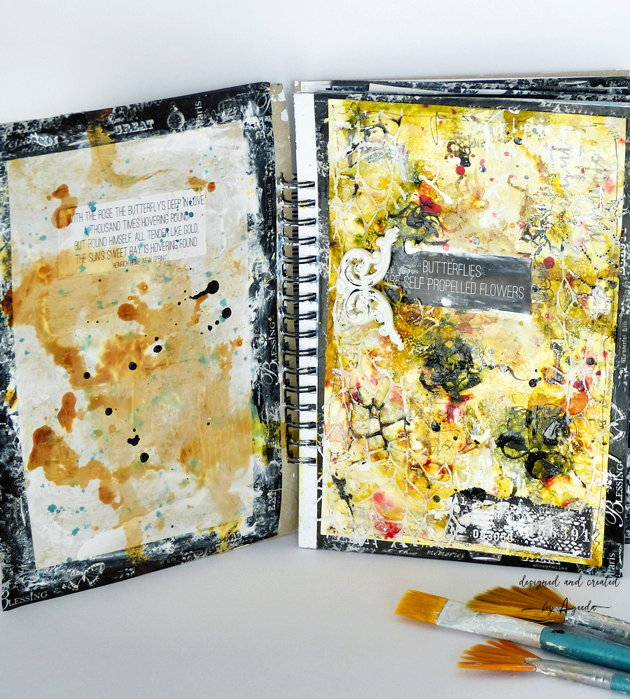 13 arts Art journal background simple techniques by Ayeeda Proste tła