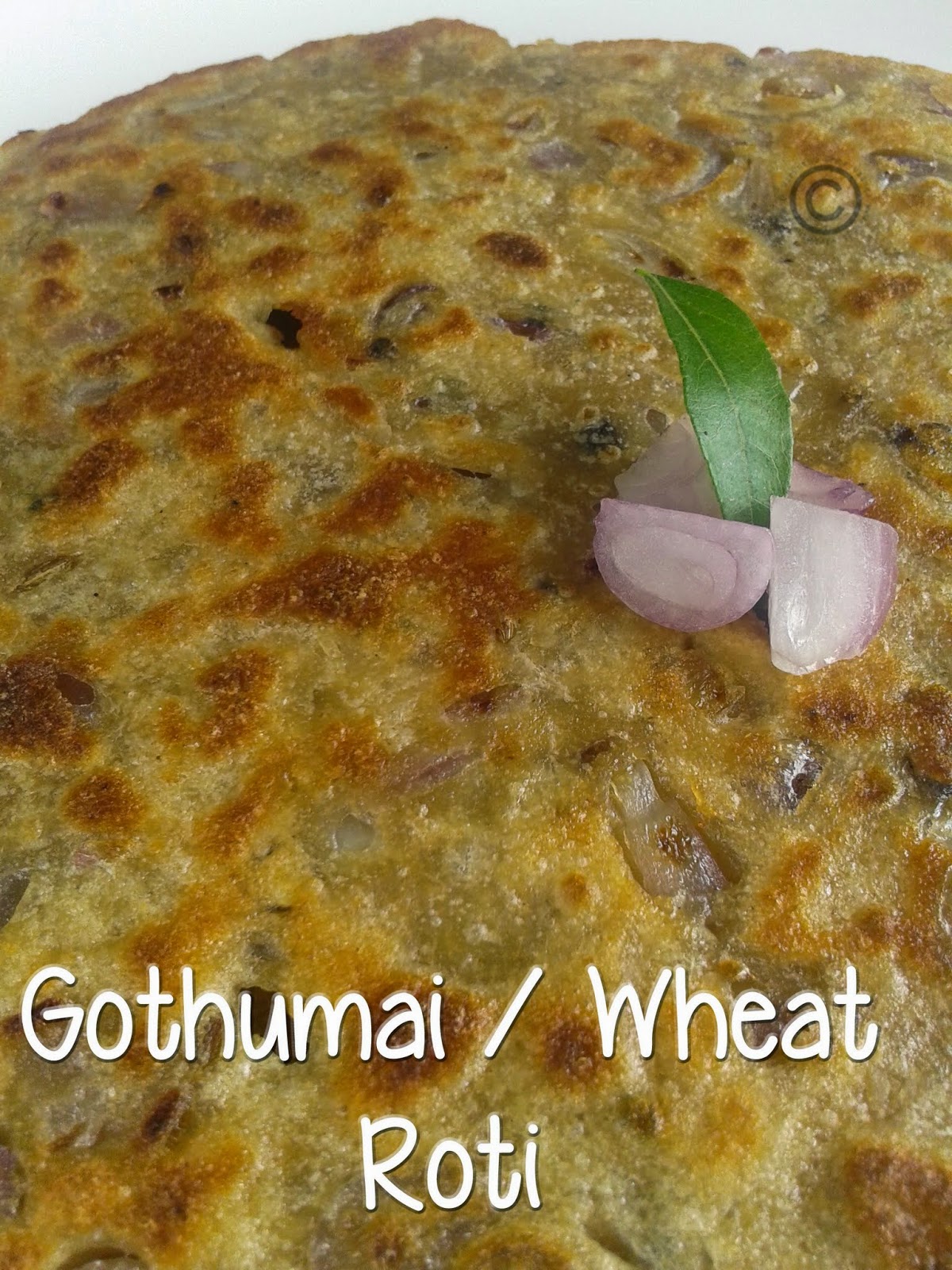 VIRUNTHU UNNA VAANGA GOTHUMAI / WHEAT ROTI I HEALTHY TIFFIN RECIPES