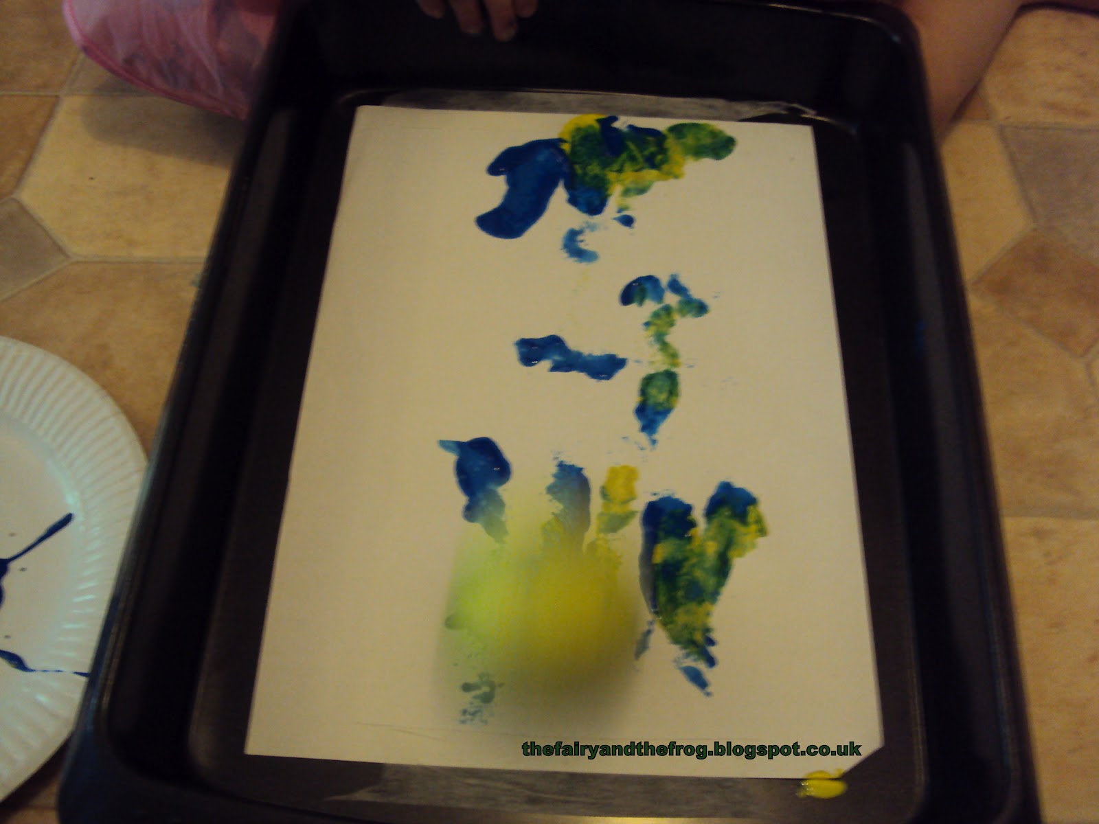 The fairy and the frog Tennis ball painting