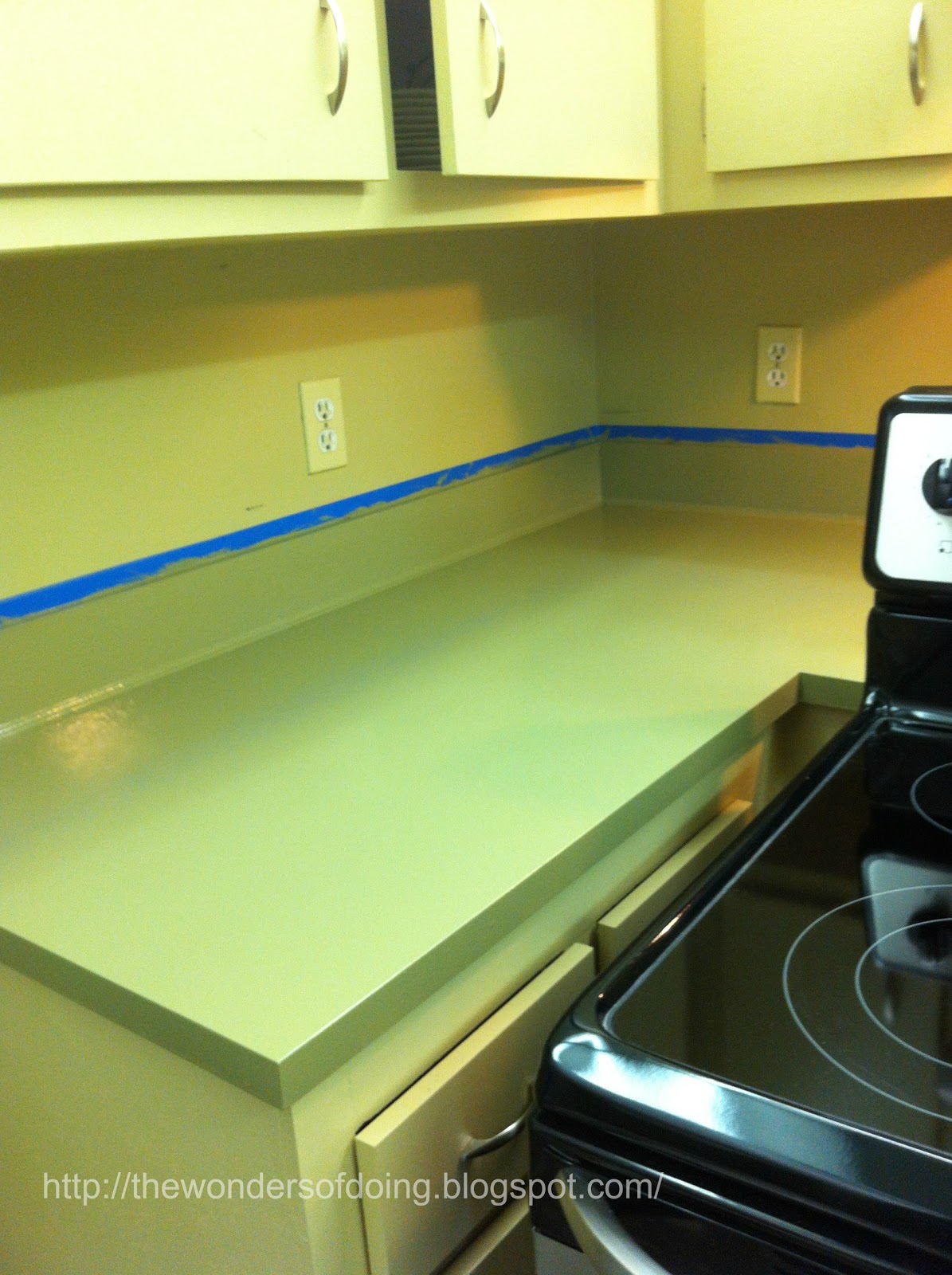 The Wonders of Doing Dont be afraid to paint your kitchen counter top....