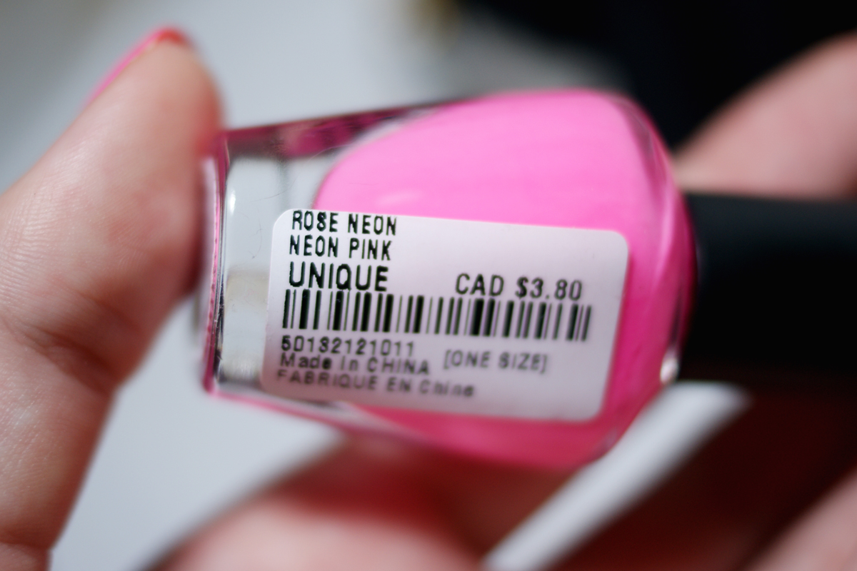 lipstick + lacquer Nail of the Day Think Pink