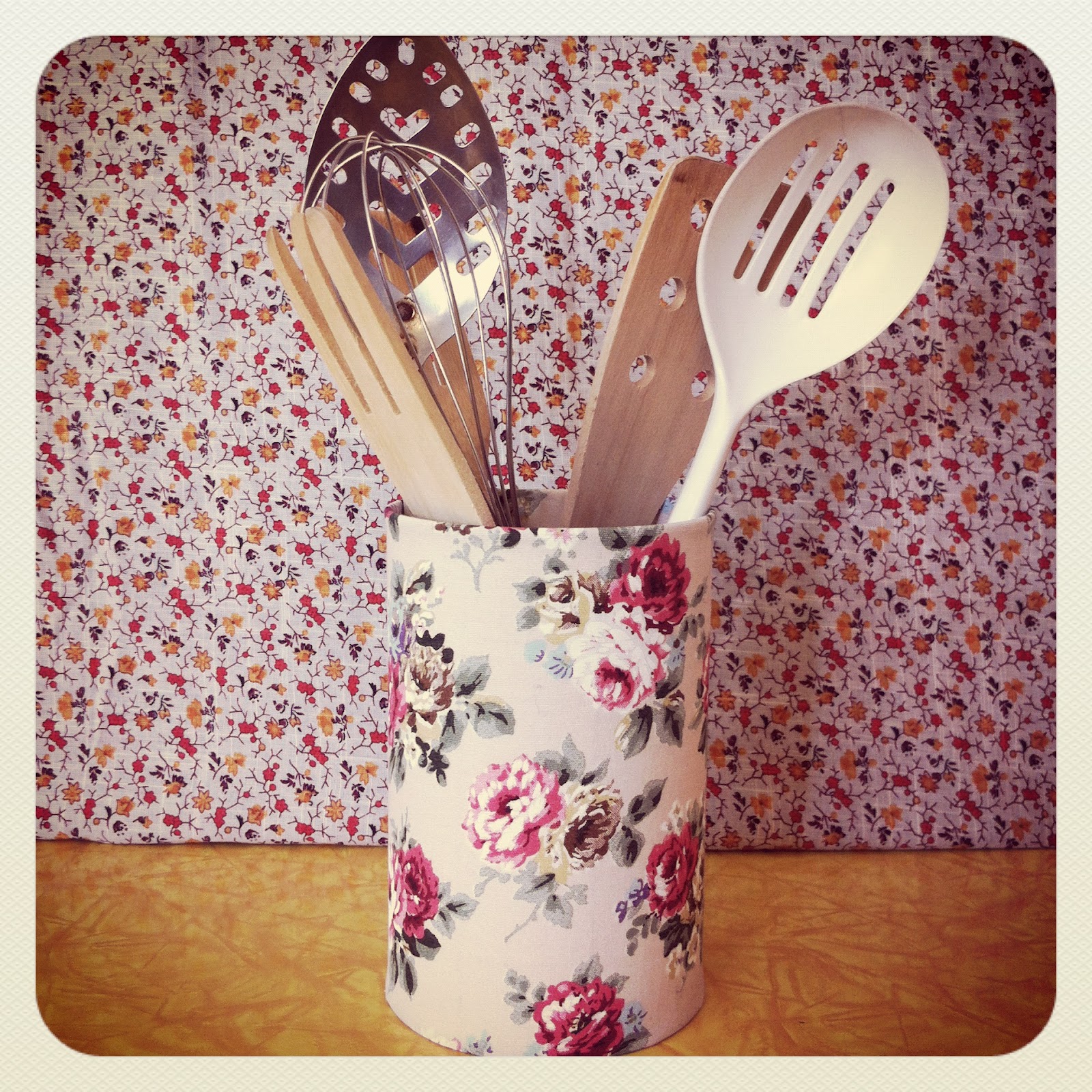 DIY Fabric Covered Tin Can Gettin' Crafty with Natalie