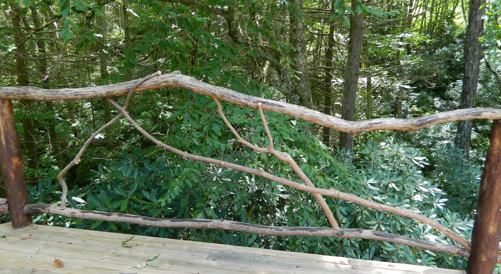 Lise's Log Cabin Life Building Rustic Deck Railing Spindles