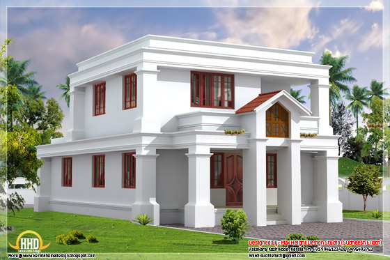 1630 square feet Indian home design