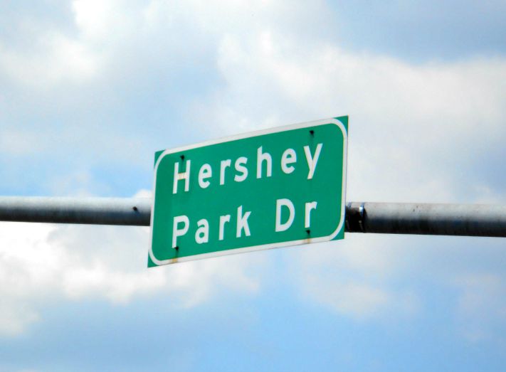 Pennsylvania & Beyond Travel Blog Downtown Street Signs in Hershey