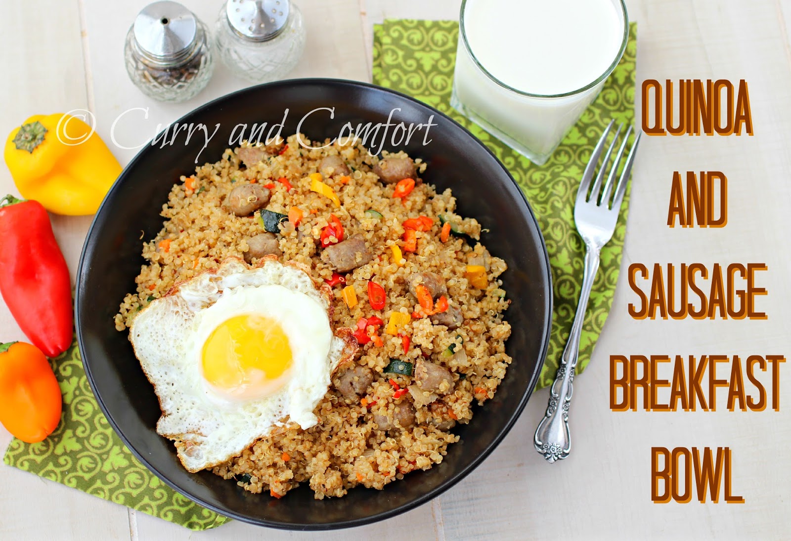 Kitchen Simmer Quinoa and Sausage Breakfast Bowl 