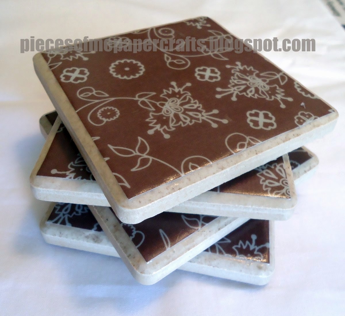 Pieces of Me Scrapbooking & Paper Crafts Tutorial DIY Ceramic Tile