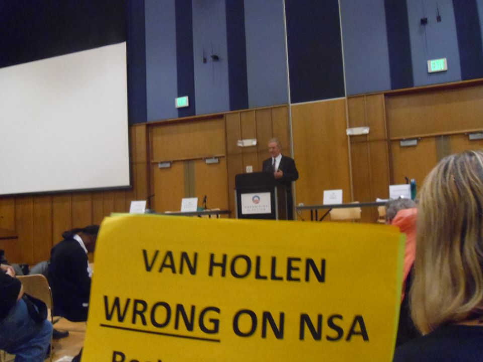 maryland juice voters confront chris van hollen about nsa mass