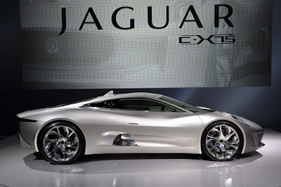 2010 Jaguar C-X75 Concept in silver colour