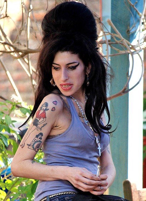 Amy Winehouse Tattoos Close Up