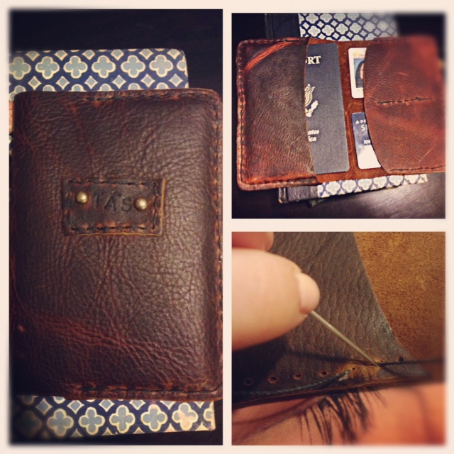 Jennifer Nack Designs DIY Handmade Leather Passport Holder