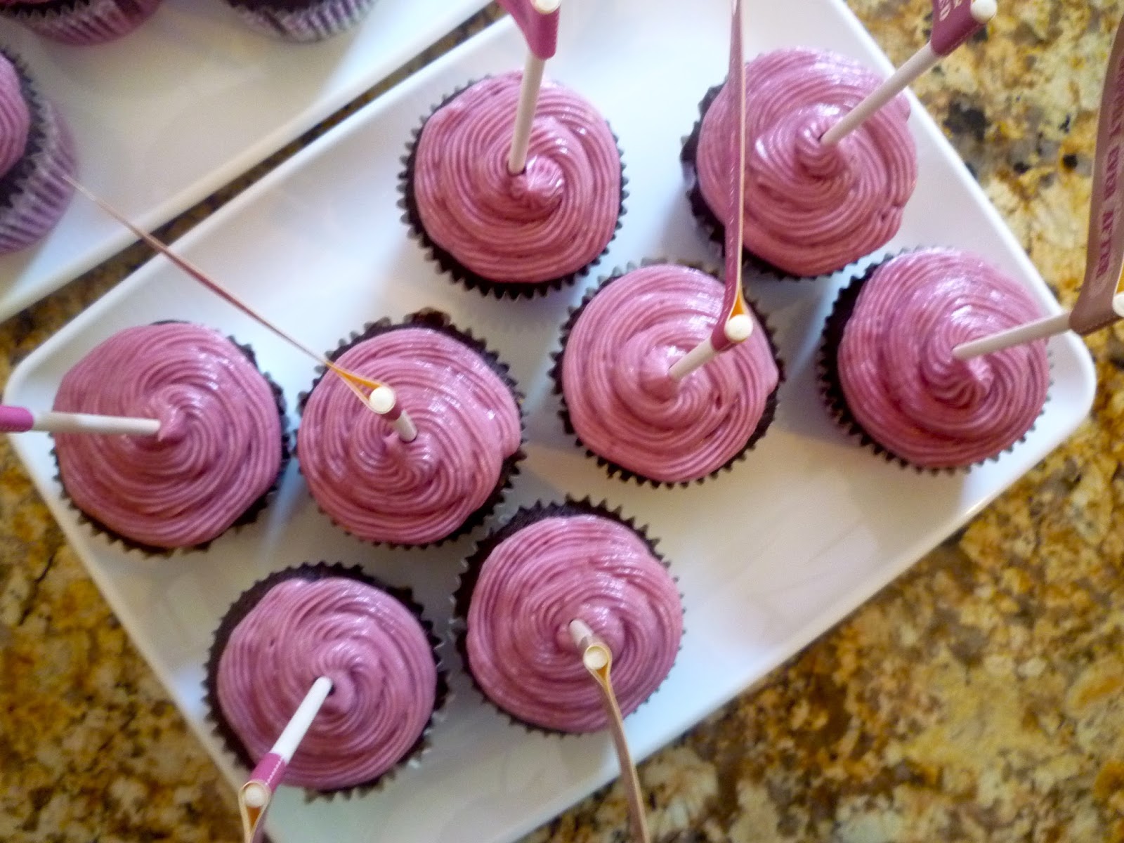 What's Baking in the Red Wine Buttercream Frosting
