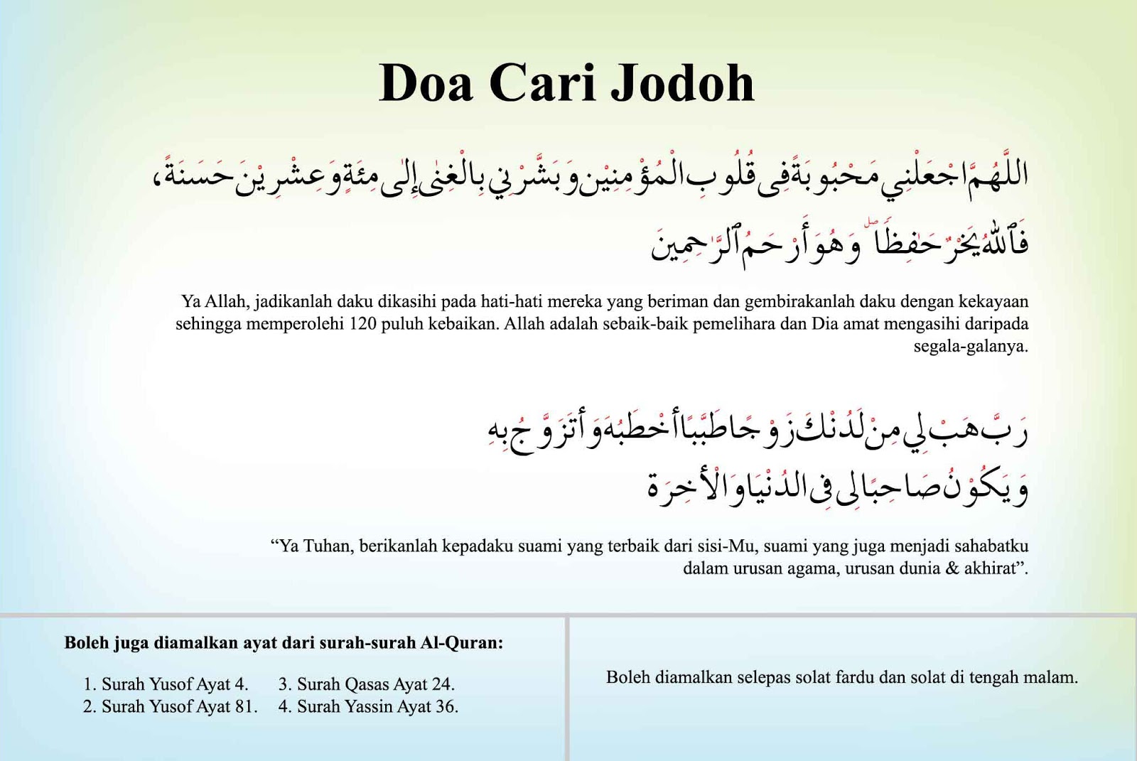 Doa Car jodoh