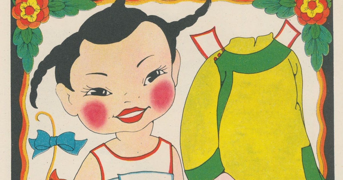 Clearly Vintage: Asian Paper Dolls