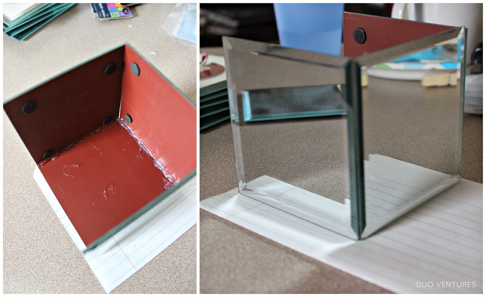 Duo Ventures DIY Beveled Mirror Vase