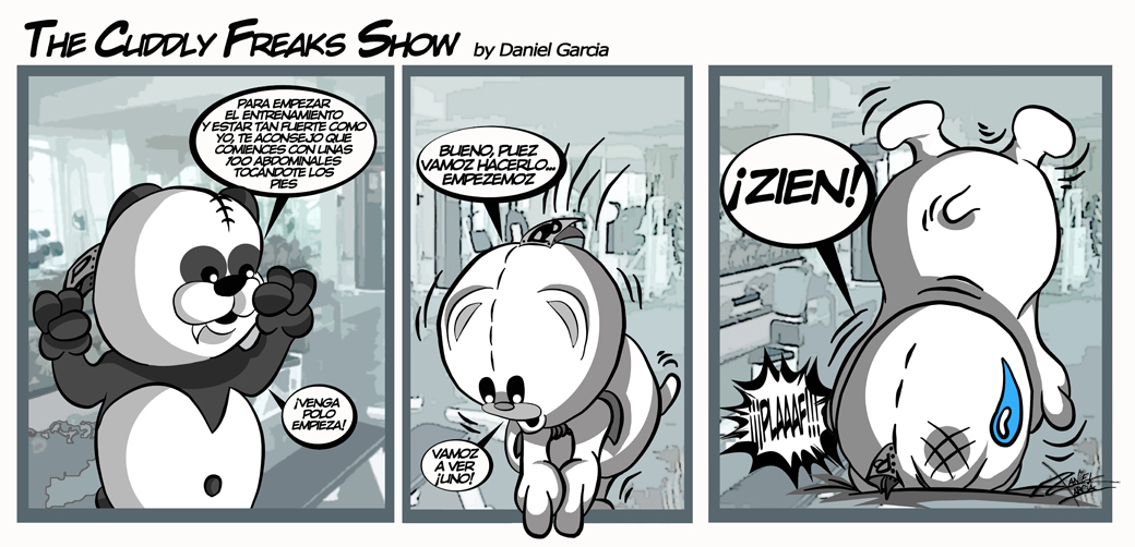The Cuddly Freaks Show Tira 14: Entrenamiento peligroso
