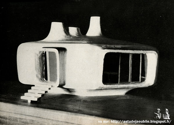 Nancy - Maison hexagone  Architecte: M. Dumont  Texte et photos: P.L.M. Juillet / Aout 1969  "inédit ! La maison hexagone, une coque révolutionnaire"