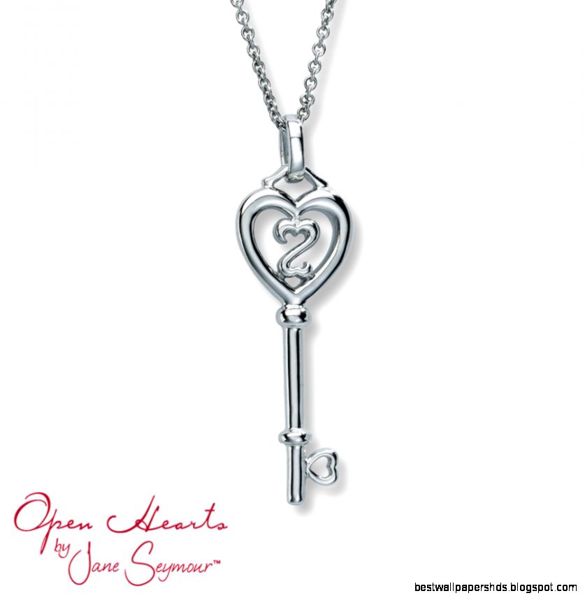 Kay Open Hearts Key Necklace Sterling Silver Kay Open Hearts Key Necklace Sterling Silver