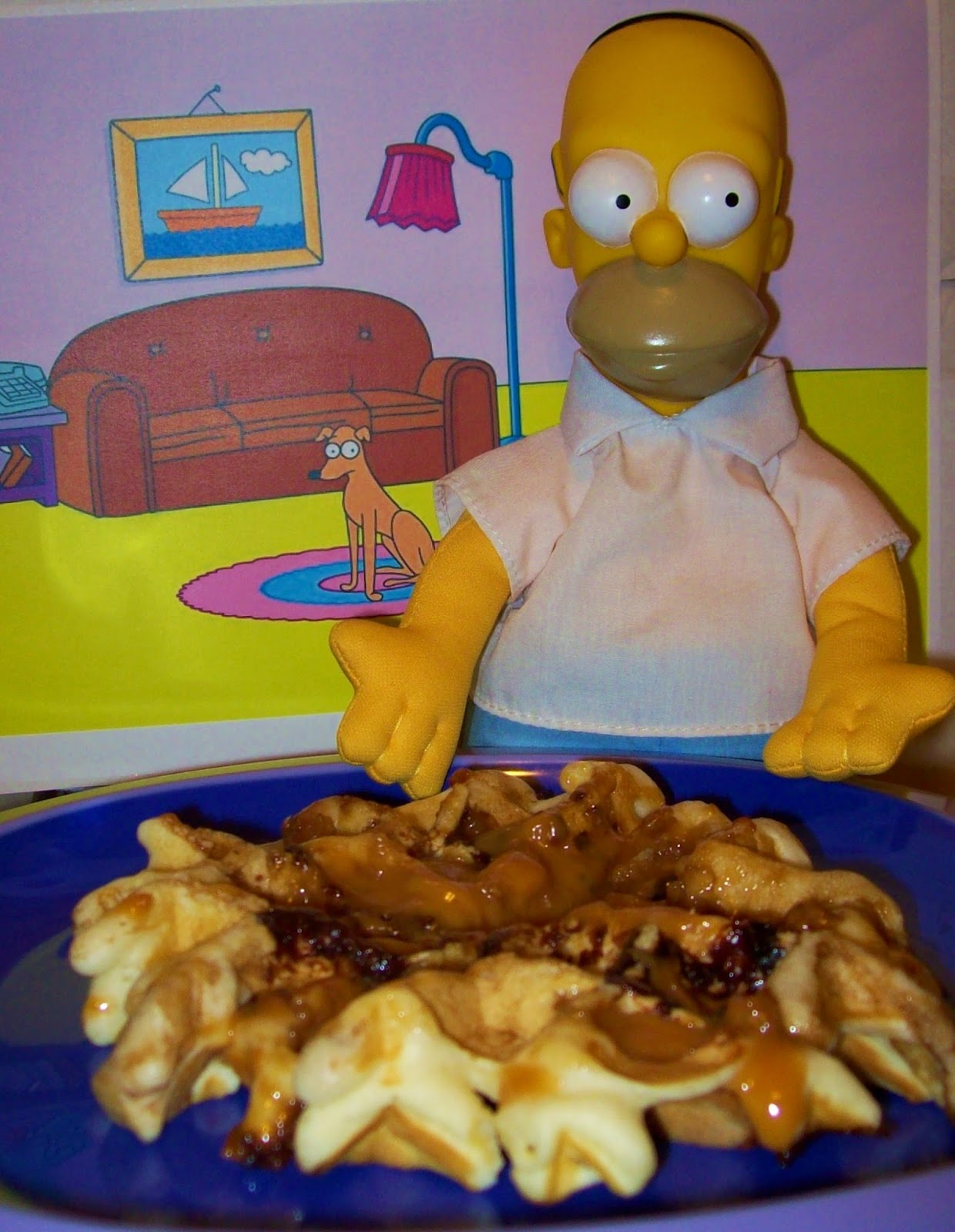 Faberge Egg Salad Homer's Patented SpaceAge Out Of This World Moon Waffle