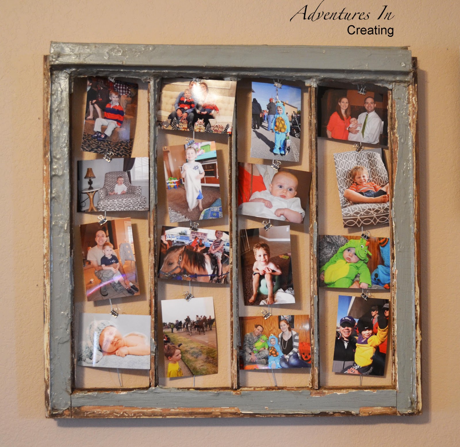 Adventures In Creating Vintage Window Picture Frame