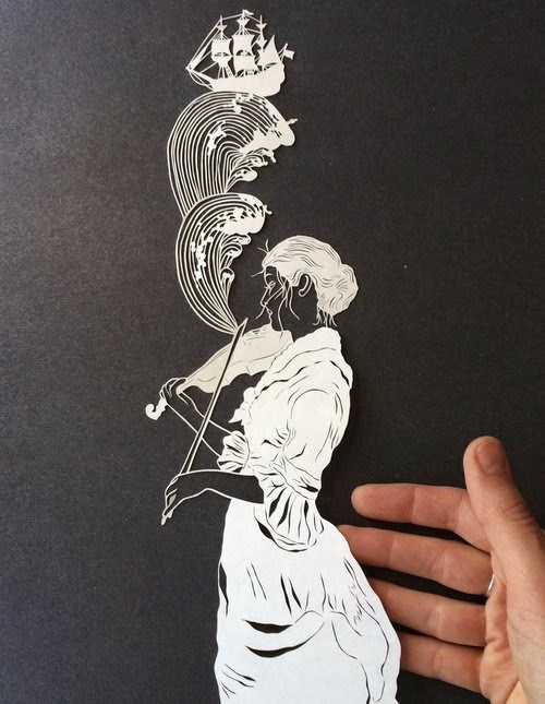 As incríveis ilustrações feitas com papel recortado de Maude White Maude White arte de papel figuras recortadas vazadas
