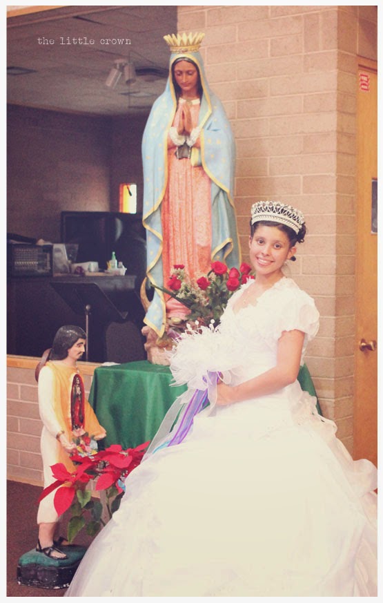 jill and the little crown Quinceanera, Blessed Sacrament