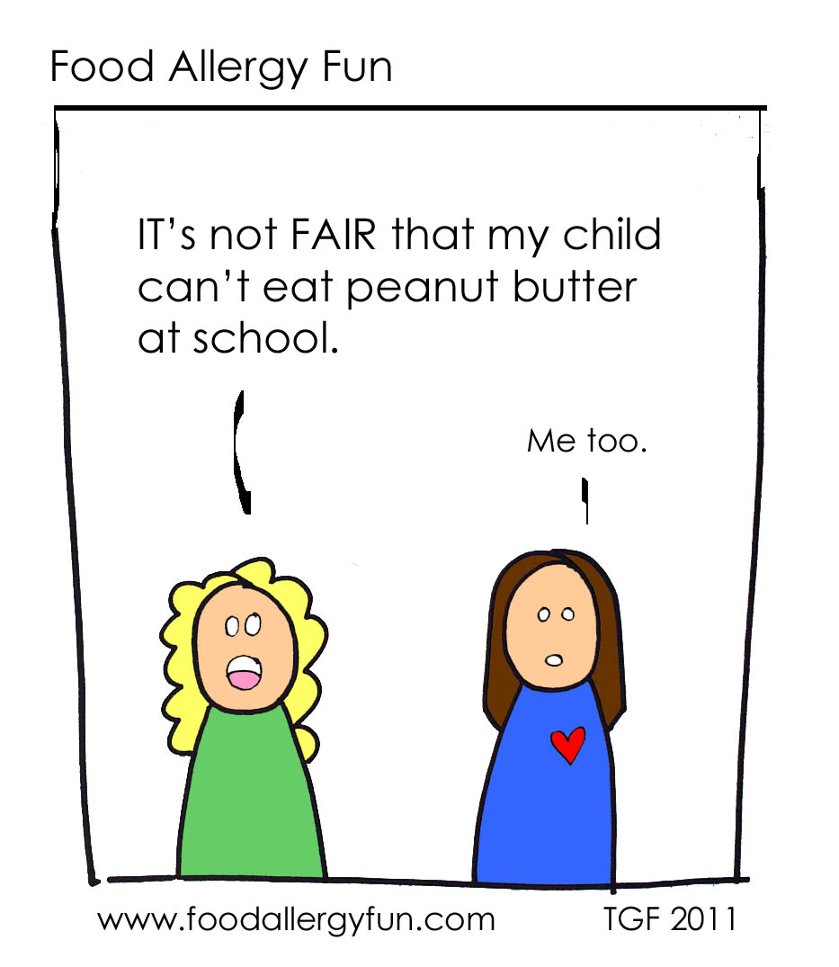 peanut allergy cartoon