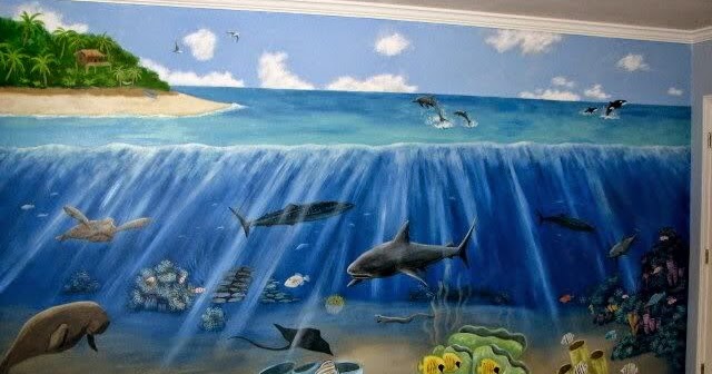 jasa lukis tembok: Lukis Tembok Tema Laut