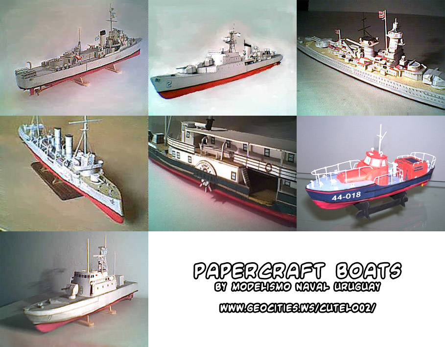 Ninjatoes' papercraft weblog D/L detailed papercraft battleship
