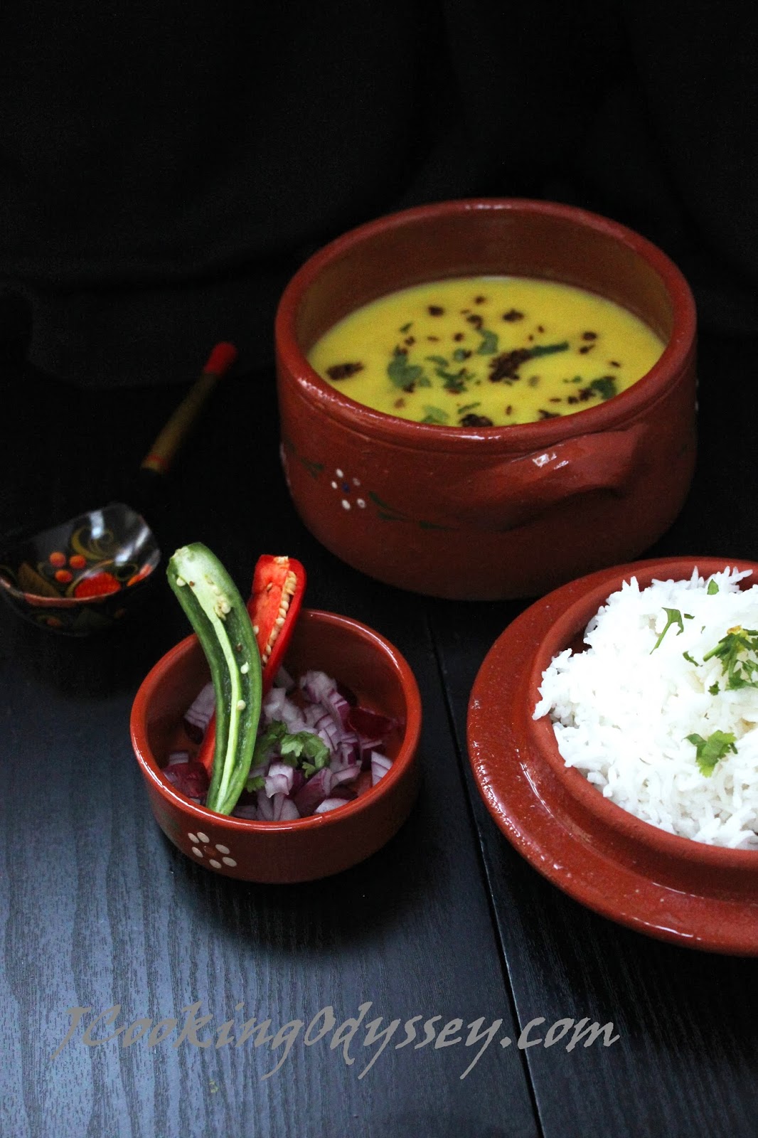 Jagruti's Cooking Odyssey Mooli Kofta Kadhi Radish Koftas in