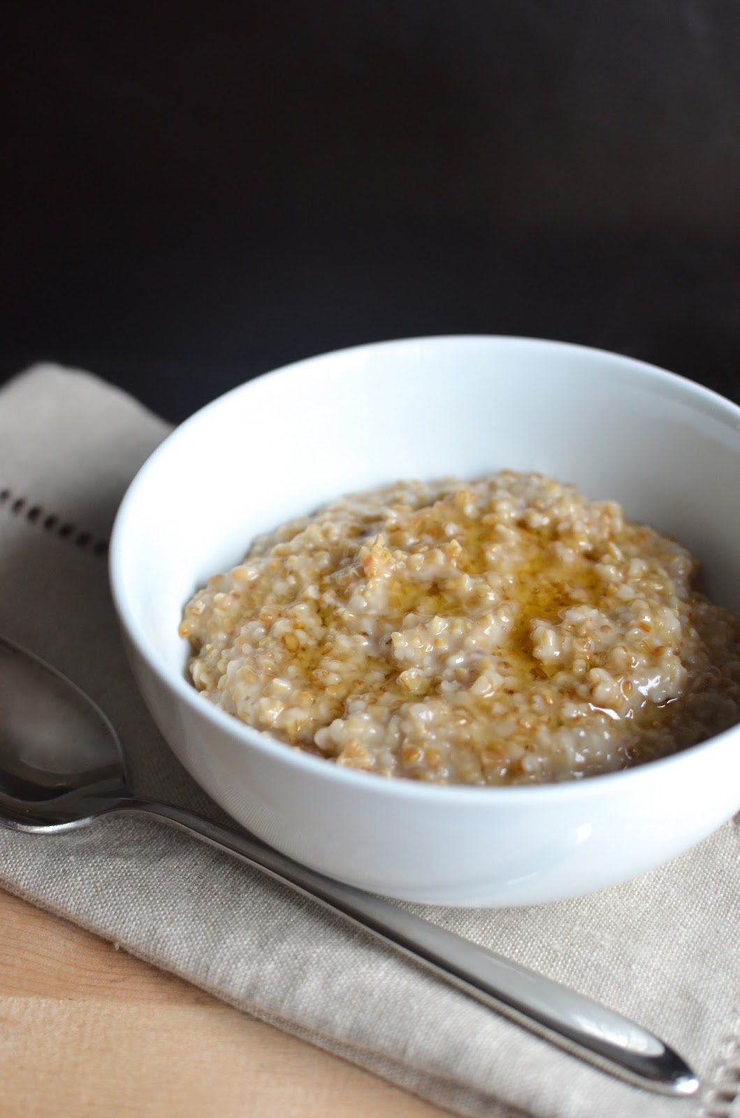 Playing with Flour Toasted steelcut oatmeal with brûléed bananas