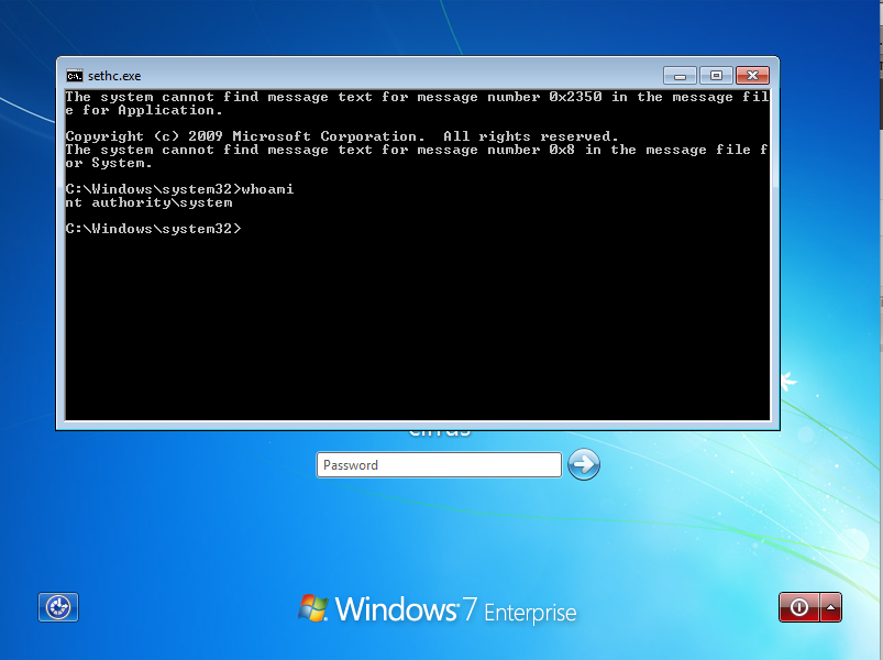 how to change password in windows 7 shortcut keys