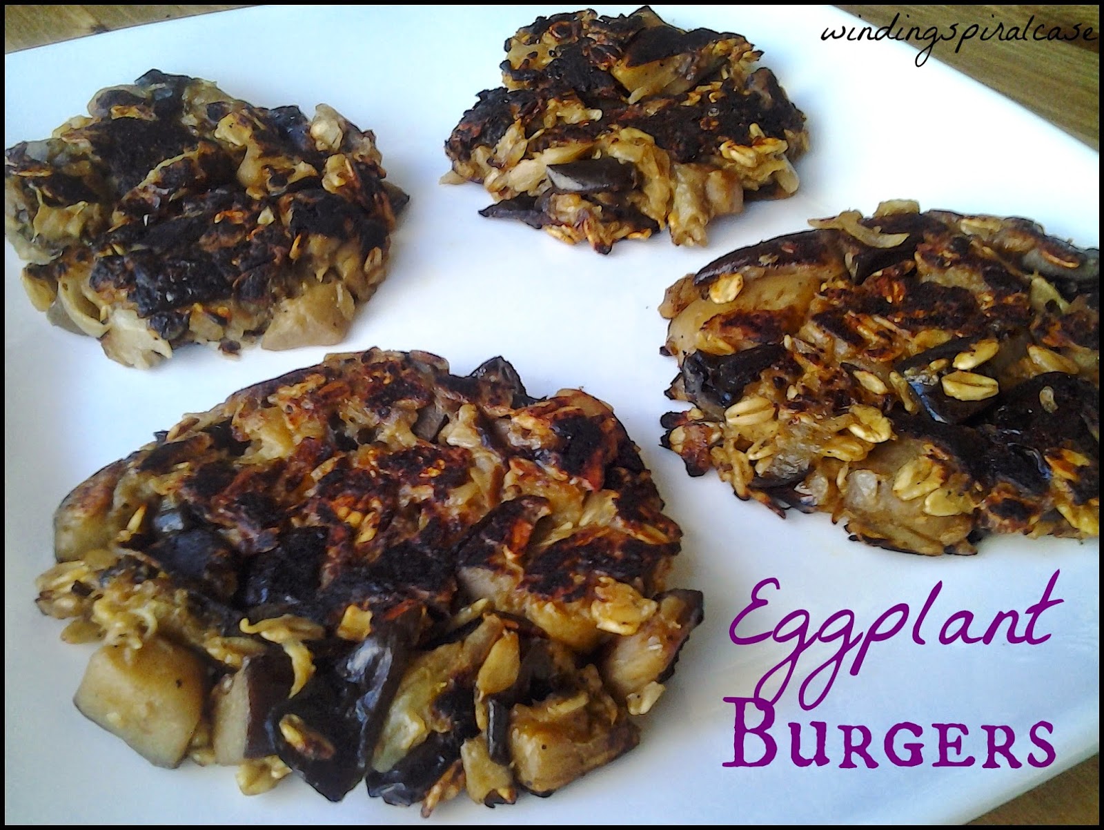 Winding Spiral Case Recipe Eggplant Burgers