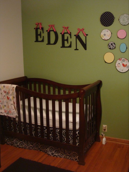 Naturally Creative Mama Crib Skirt Tutorial Nursery Makeover on a