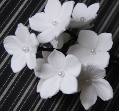 stephanotis wedding hair flower