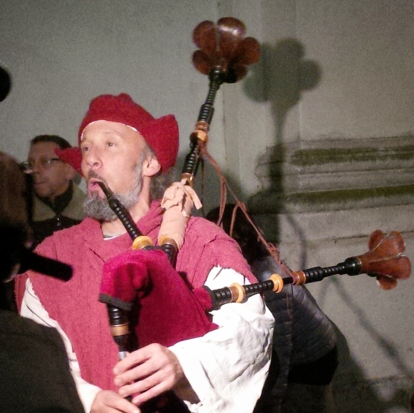Musician and his bagpipe