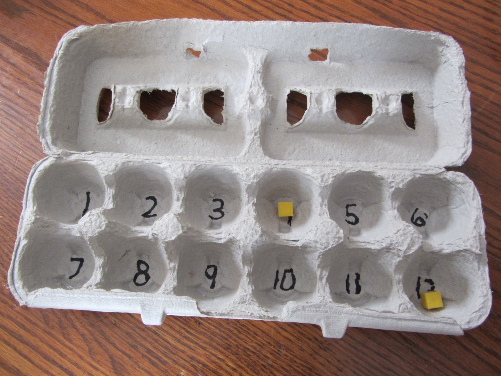 The Unlikely Homeschool Math Review Game Egg Carton Scramble