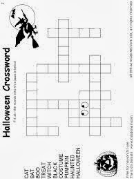 5 New Halloween Crossword Puzzles Printable - Easy