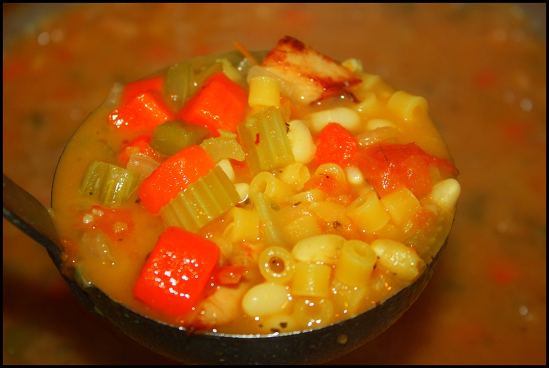 Pasta d'oro con fagioli