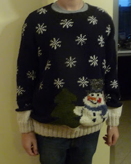 sweter z bałwankiem na drutach sweter z bałwanem na drutach