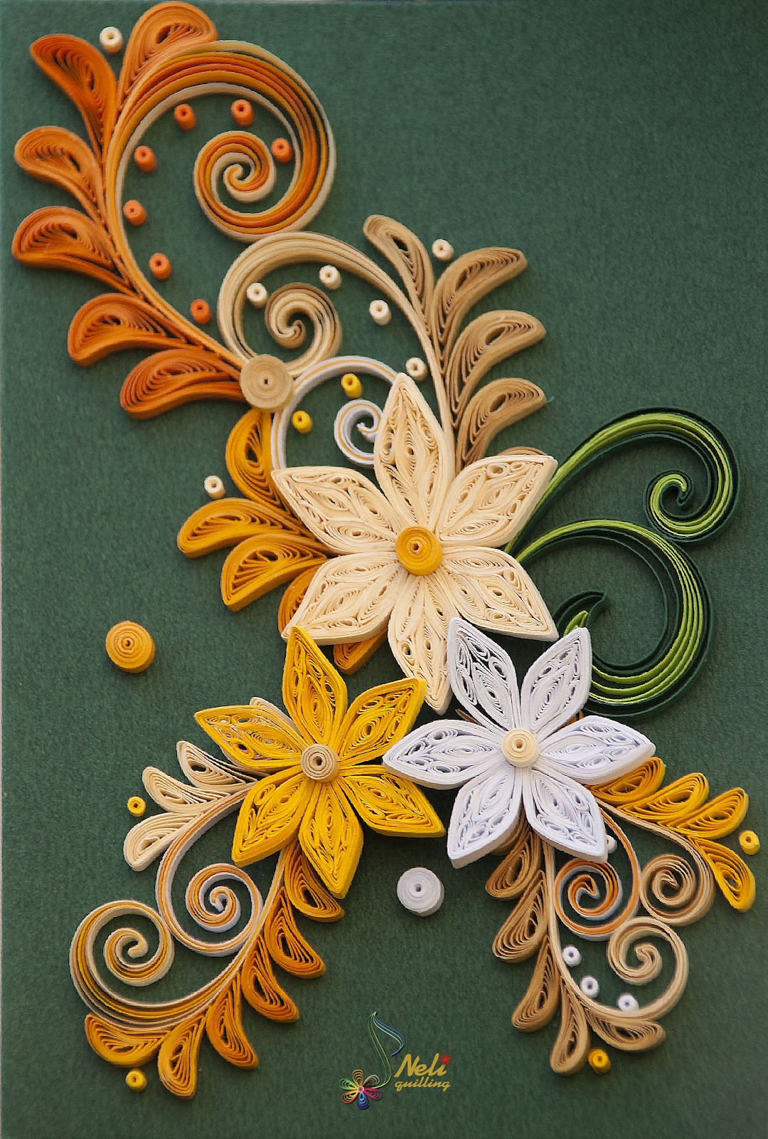 Neli Quilling Art Quilling card flowers